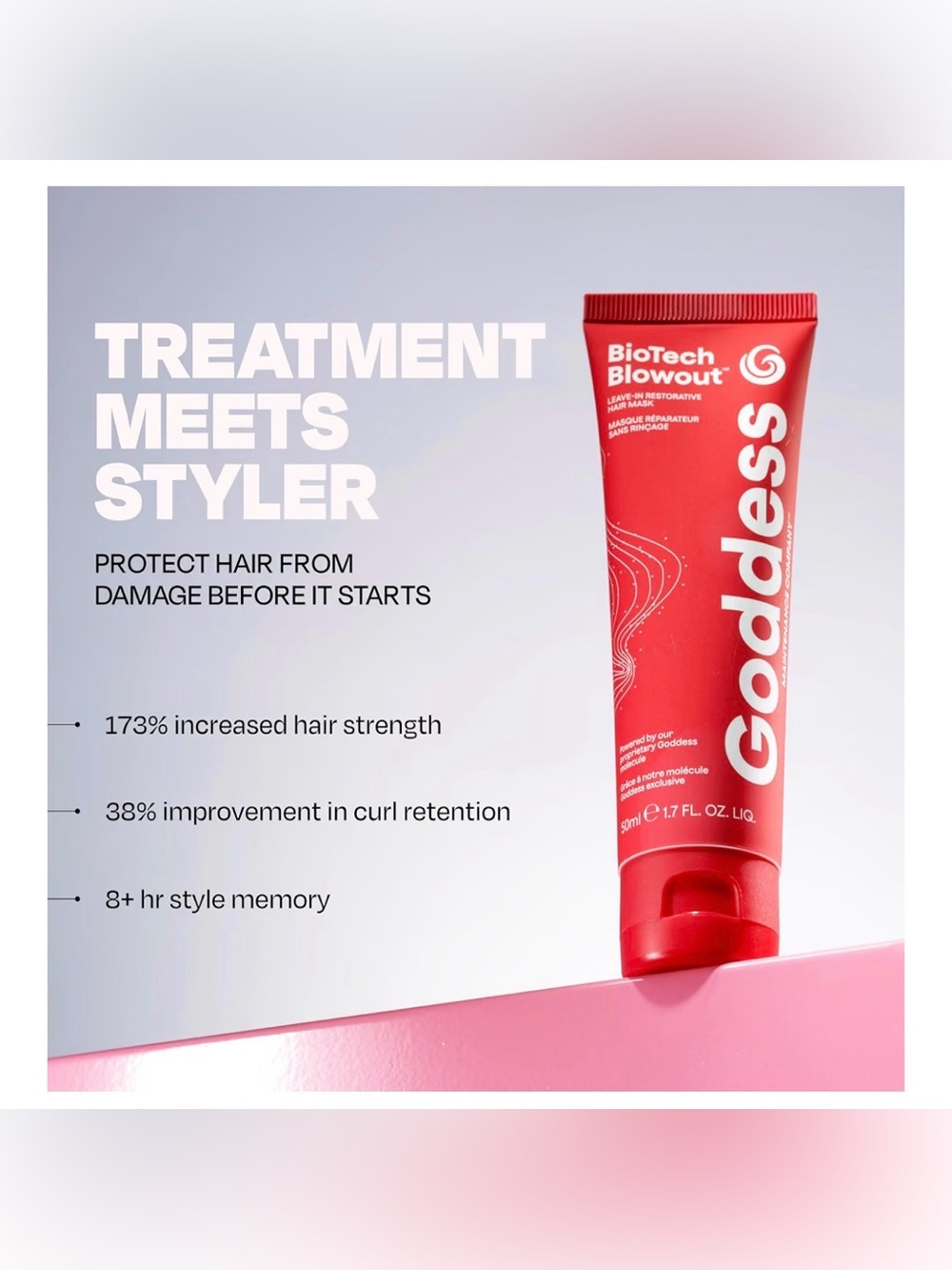 Biotech Blowout Leave-In Restorative Hair Mask by Goddess Maintenance Company